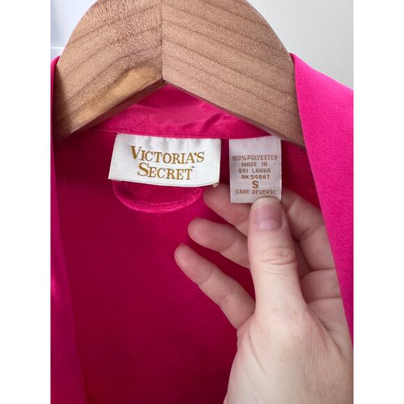 Victoria's Secret Vintage Fuchsia Long Robe Small - Picture 3 of 5